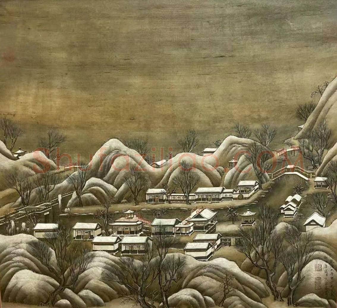 清宫遗珍——唐岱沈源《圆明园三景图》 | 国画欣赏