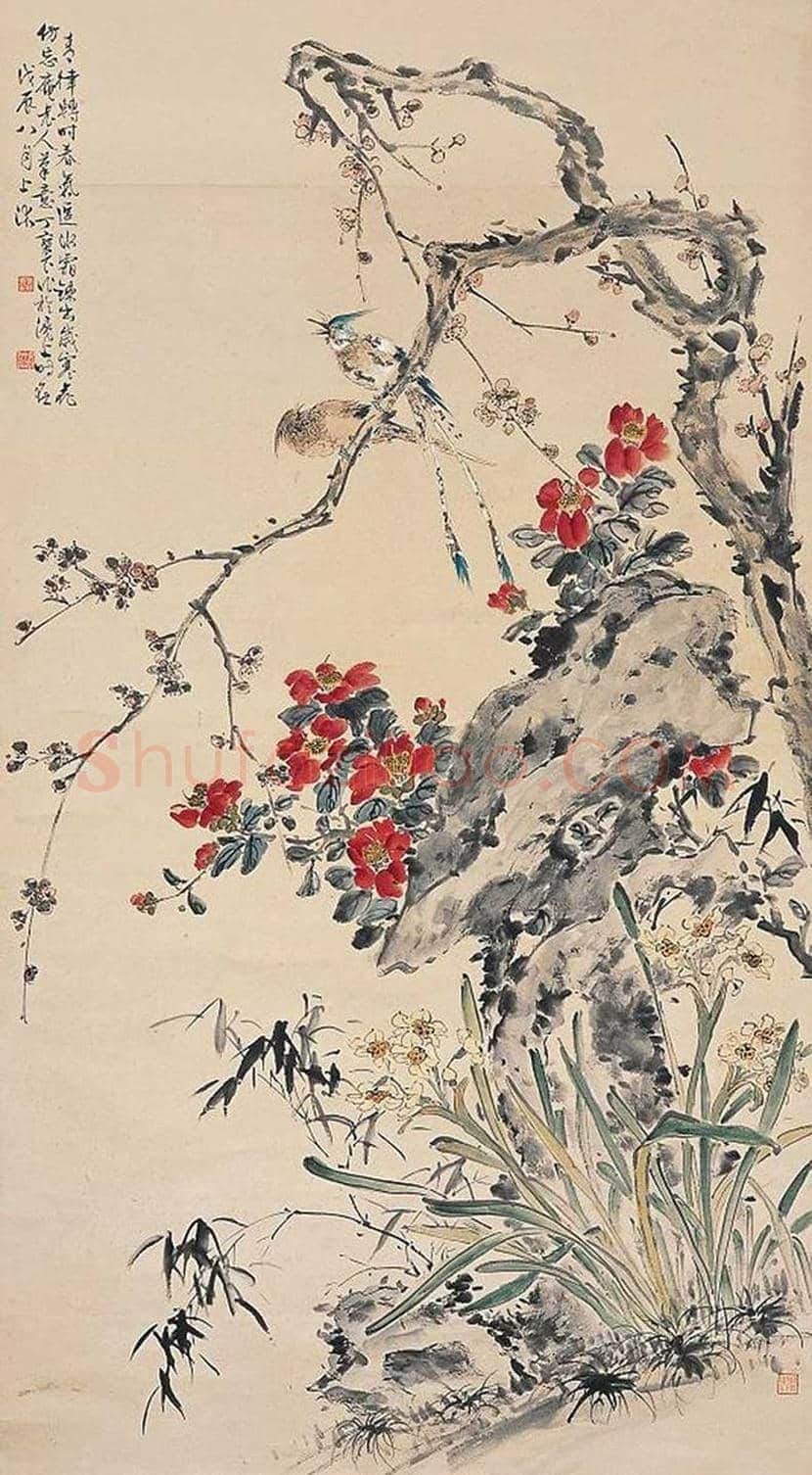 丁宝书花鸟画作品欣赏 | 书画科普