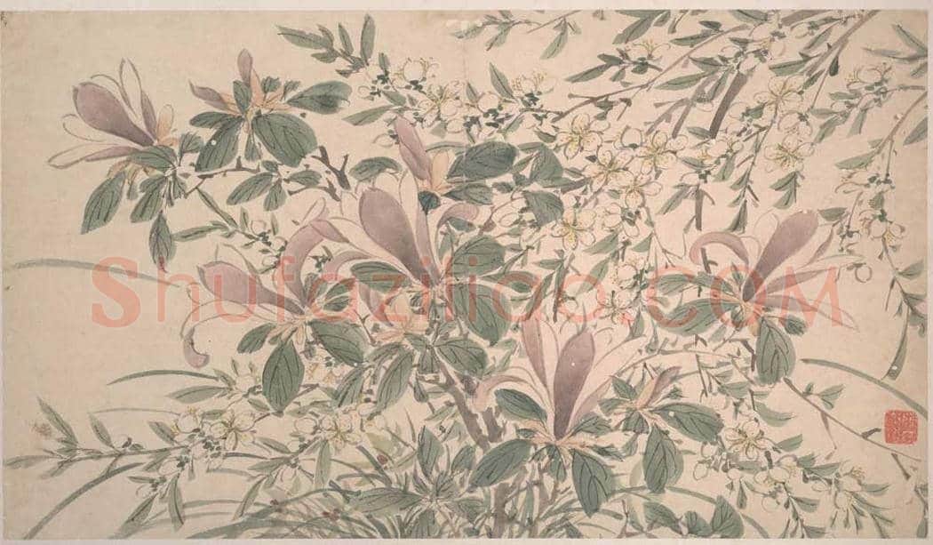 陈淳《花卉图》高清大图欣赏 | 书画常识