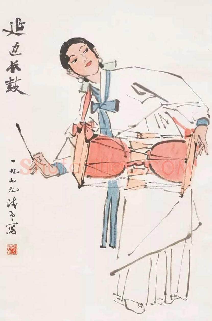 叶浅予速写欣赏 | 书画文摘