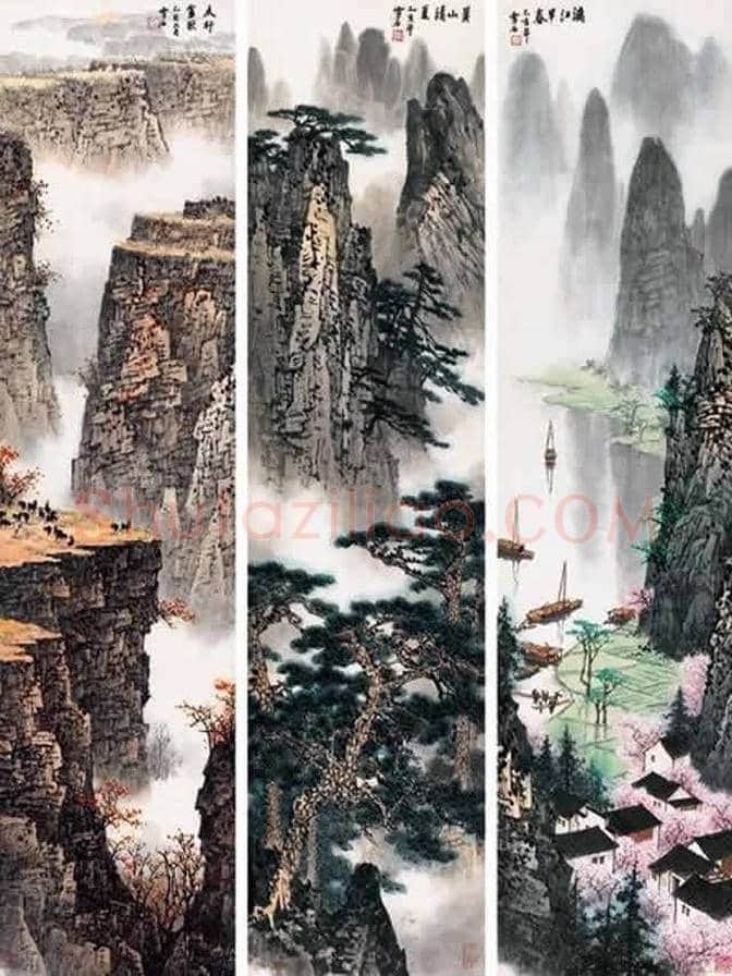 白雪石绘画作品《桂林山水》欣赏(100幅) | 书画文摘