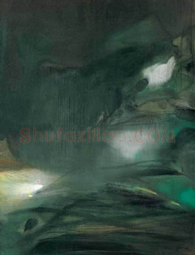 朱德群(1951-2004期间)作品欣赏 | 书画百科