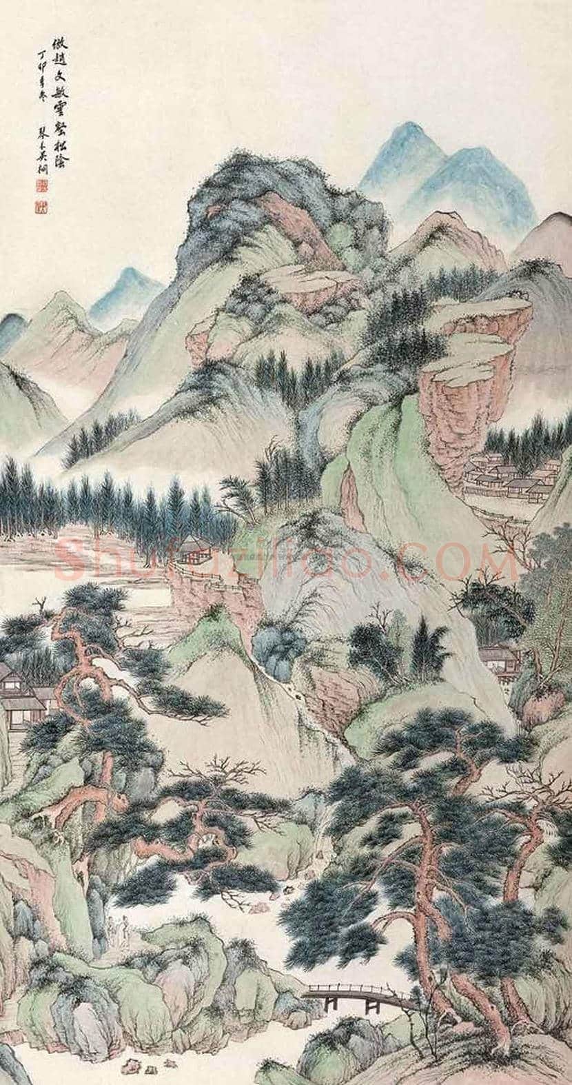吴琴木山水画作品欣赏 | 书画讲解