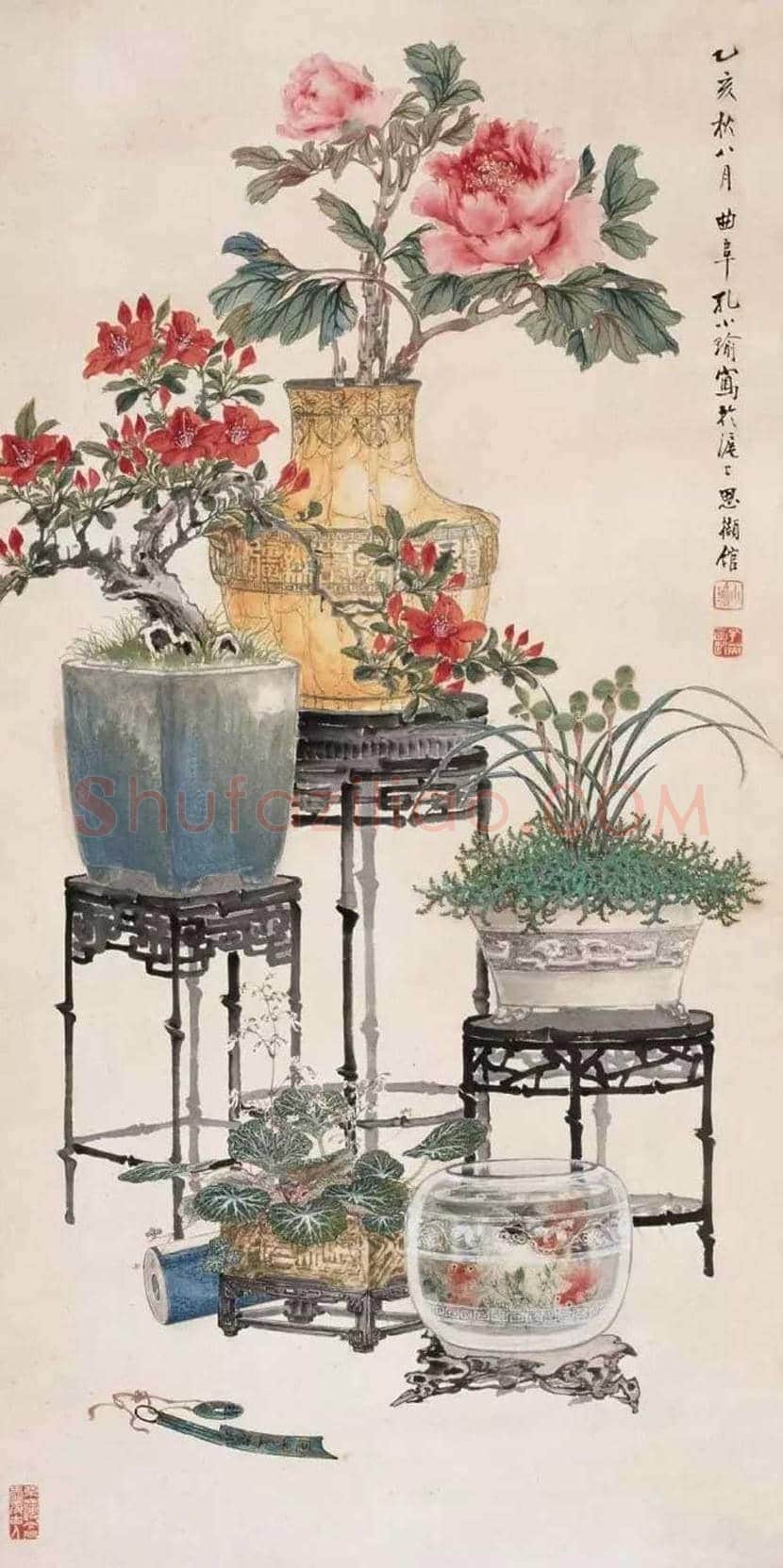 孔小瑜博古画欣赏 | 书画百科