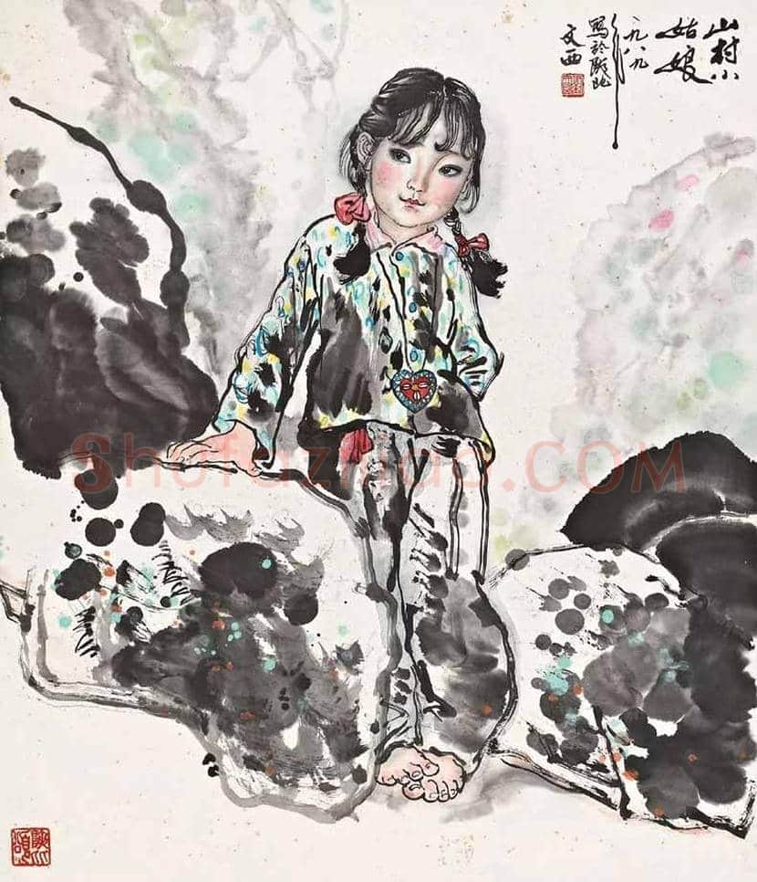 刘文西笔下的少女图赏及拍卖价格 | 书画科普