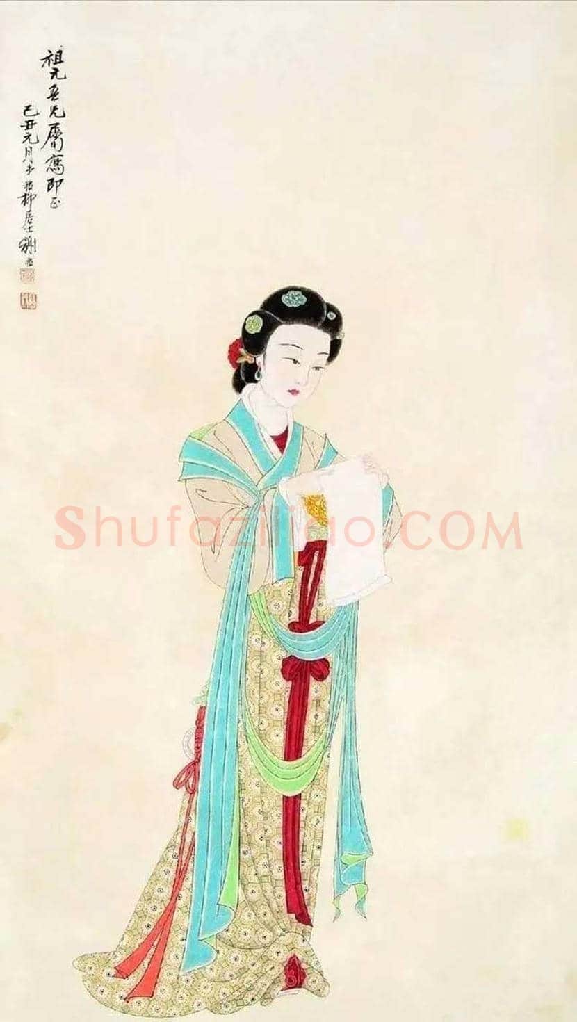 谢稚柳仕女图作品欣赏 | 书画讲解