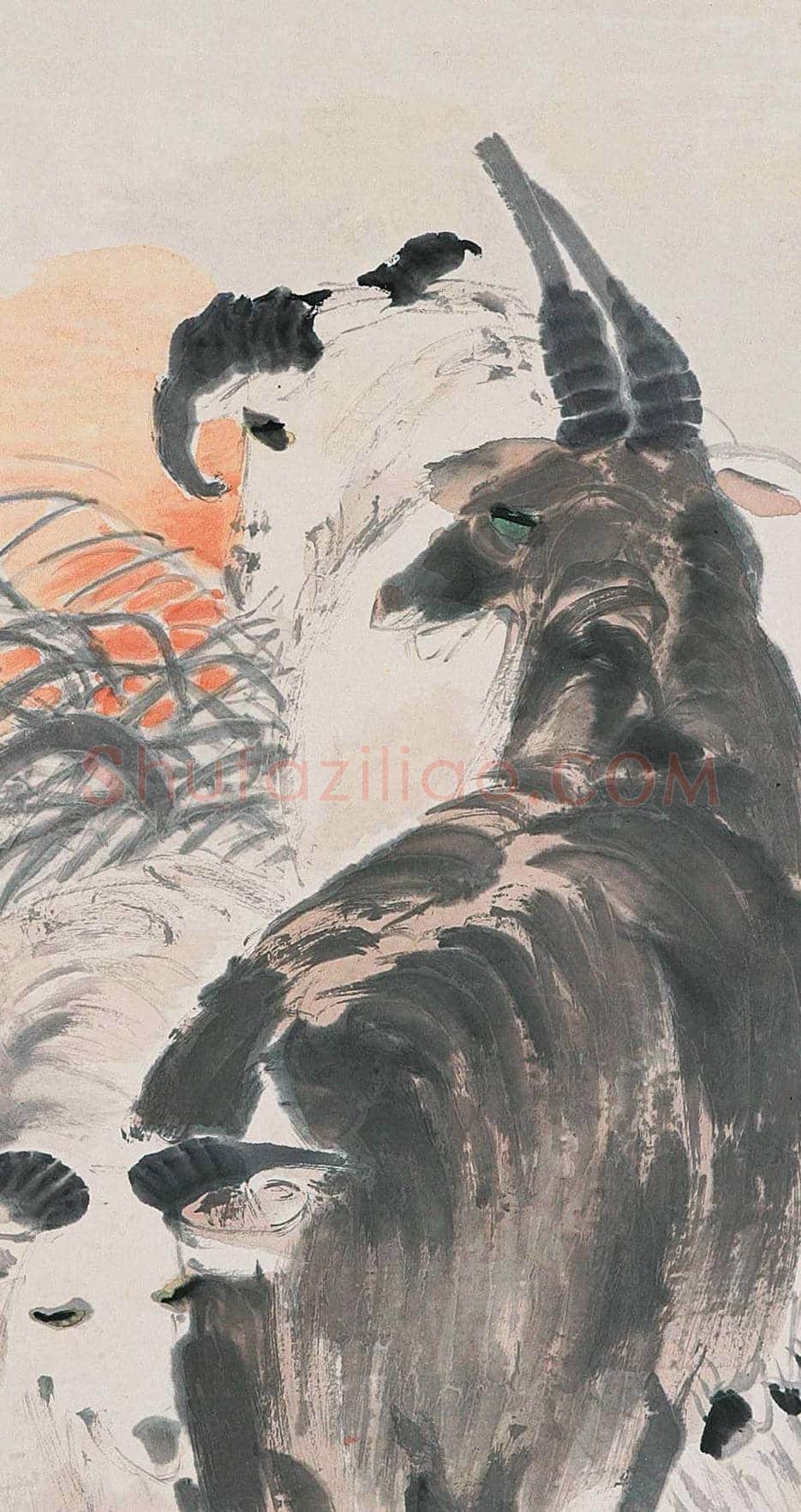 任伯年《三羊开泰》 图赏 | 传世国画赏析