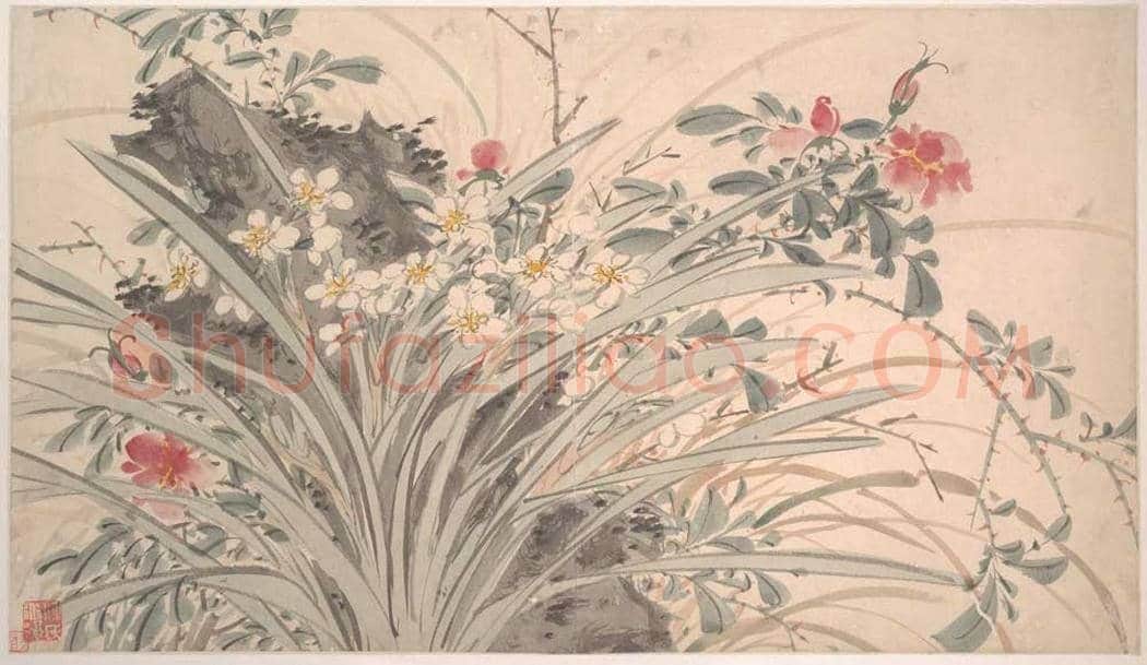 陈淳《花卉图》高清大图欣赏 | 书画常识
