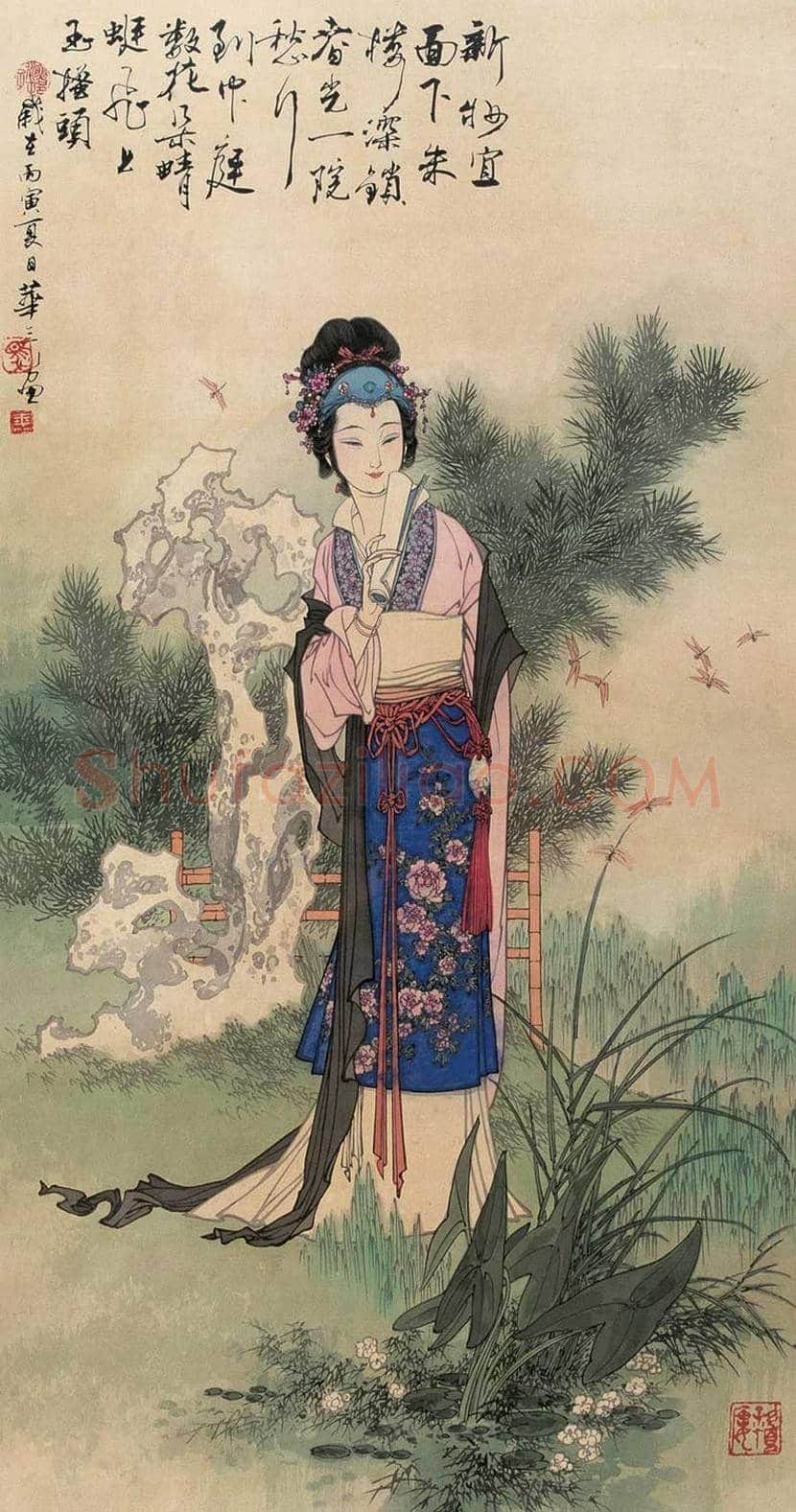 华三川工笔仕女作品欣赏 | 书画科普