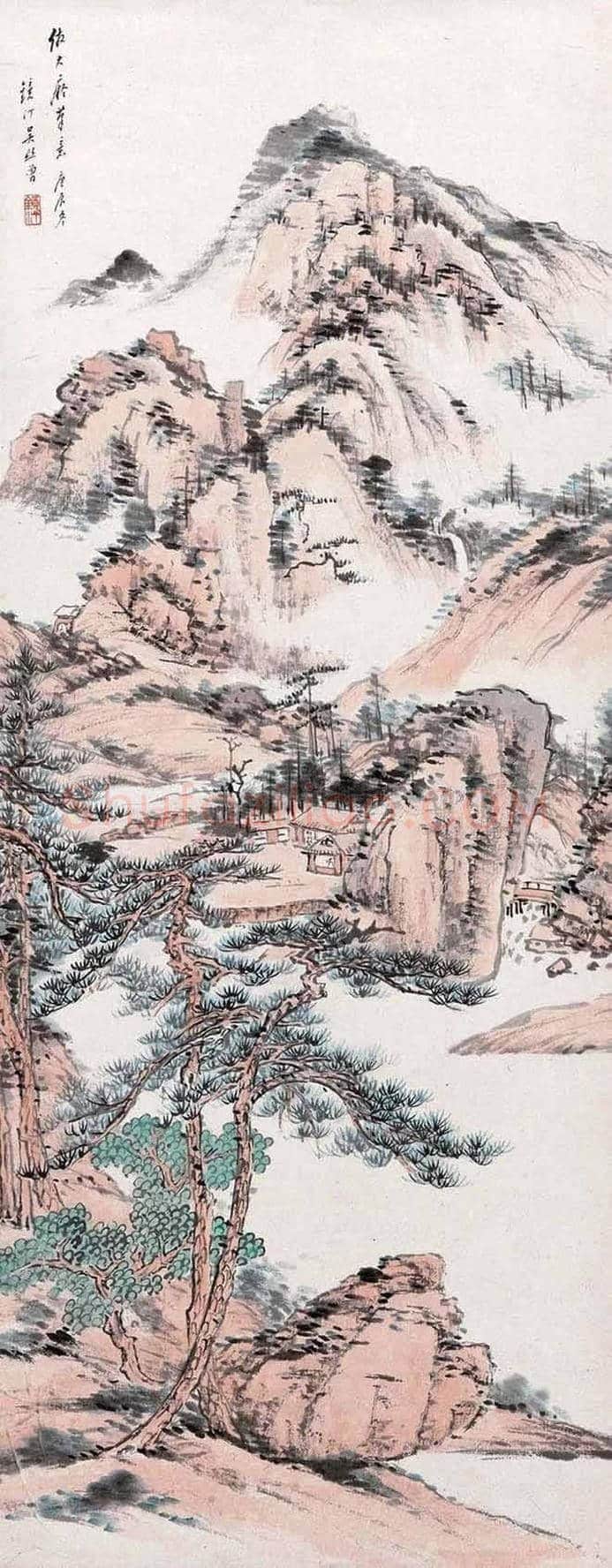吴镜汀山水画欣赏 | 书画知识