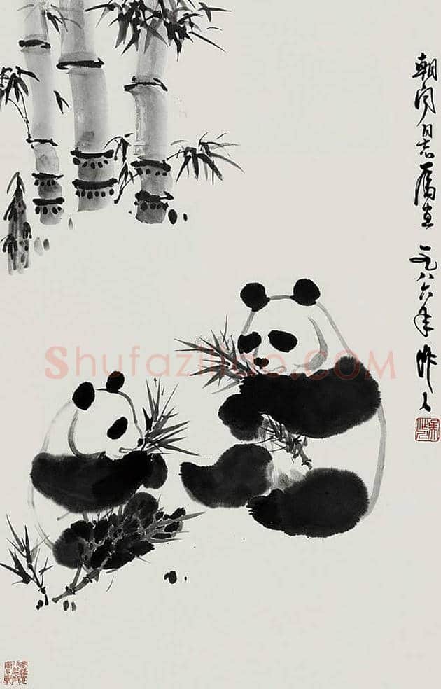 吴作人的熊猫图欣赏 | 书画科普