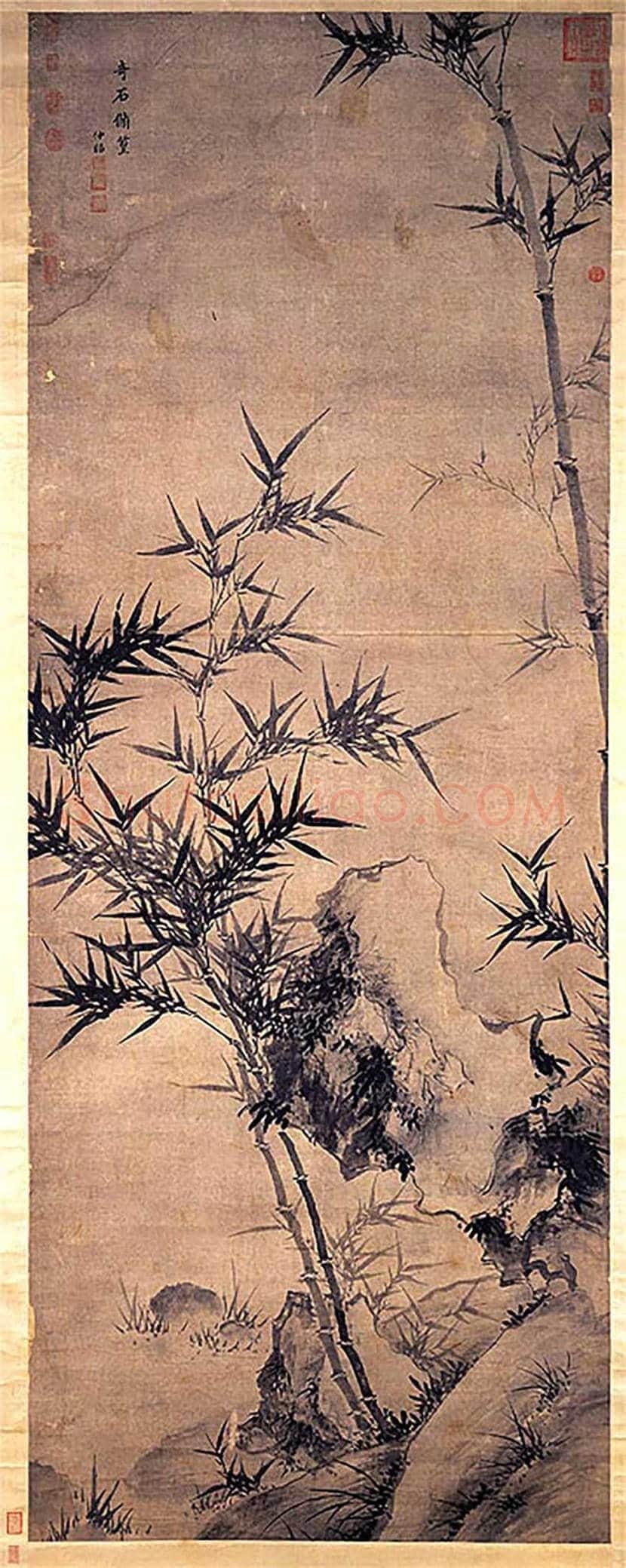 夏昶墨竹作品欣赏及拍卖价格 | 书画百科
