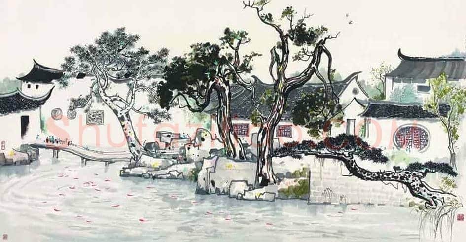 吴冠中，画不尽的江南人家 ! | 书画文摘