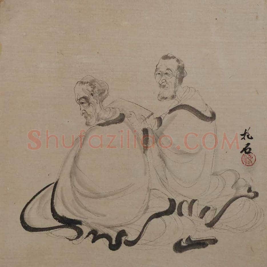 傅抱石《人物册页》图赏 | 著名国画欣赏