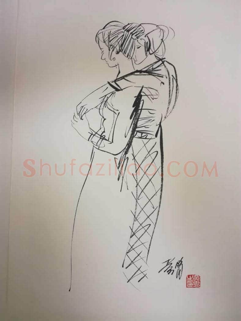 黄胄人物速写册页,出神入化 | 国画赏析