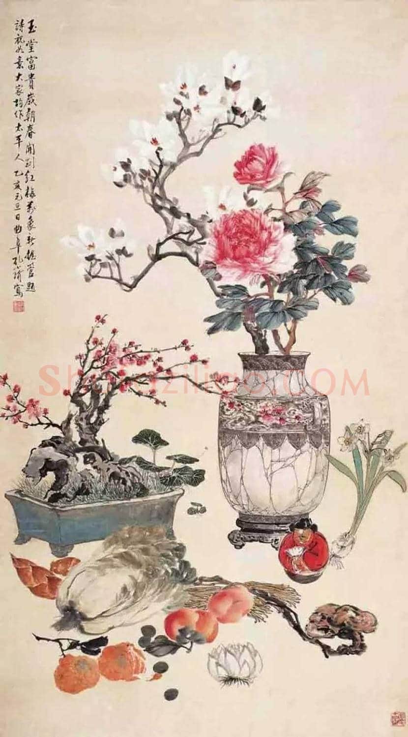 孔小瑜博古画欣赏 | 书画百科