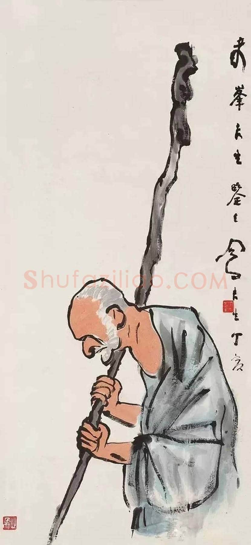 吕凤子人物画作品欣赏 | 书画百科