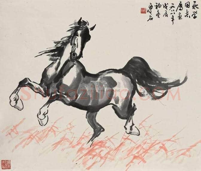 尹瘦石画马作品欣赏 | 书画资料