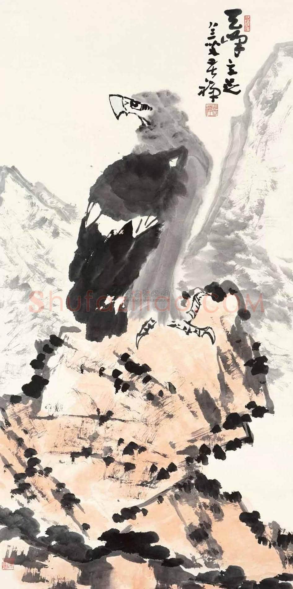 李苦禅笔下最贵的鹰都有哪些! | 书画学堂