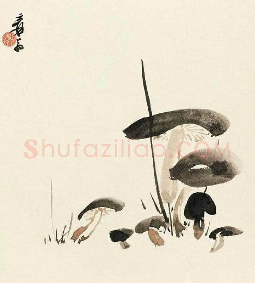 张大千所画瓜果蔬菜,有一种淡雅的意境 | 书画资料