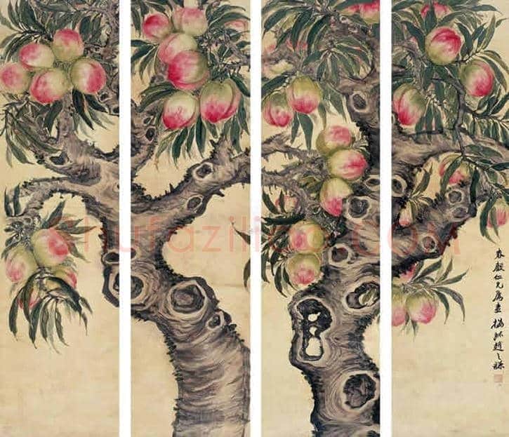这二十位名家画的寿桃，精彩纷呈！ | 书画资料