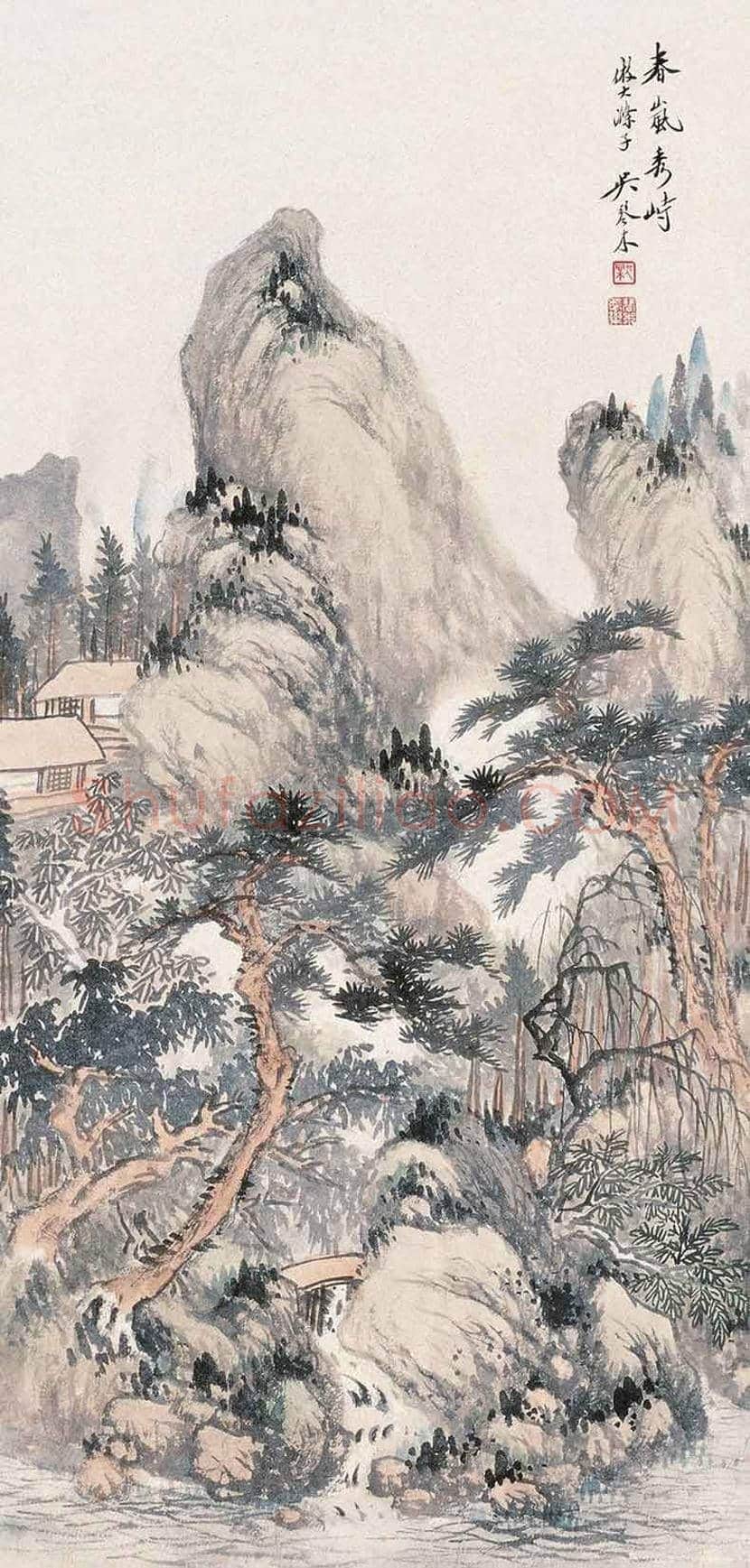 吴琴木山水画作品欣赏 | 书画讲解
