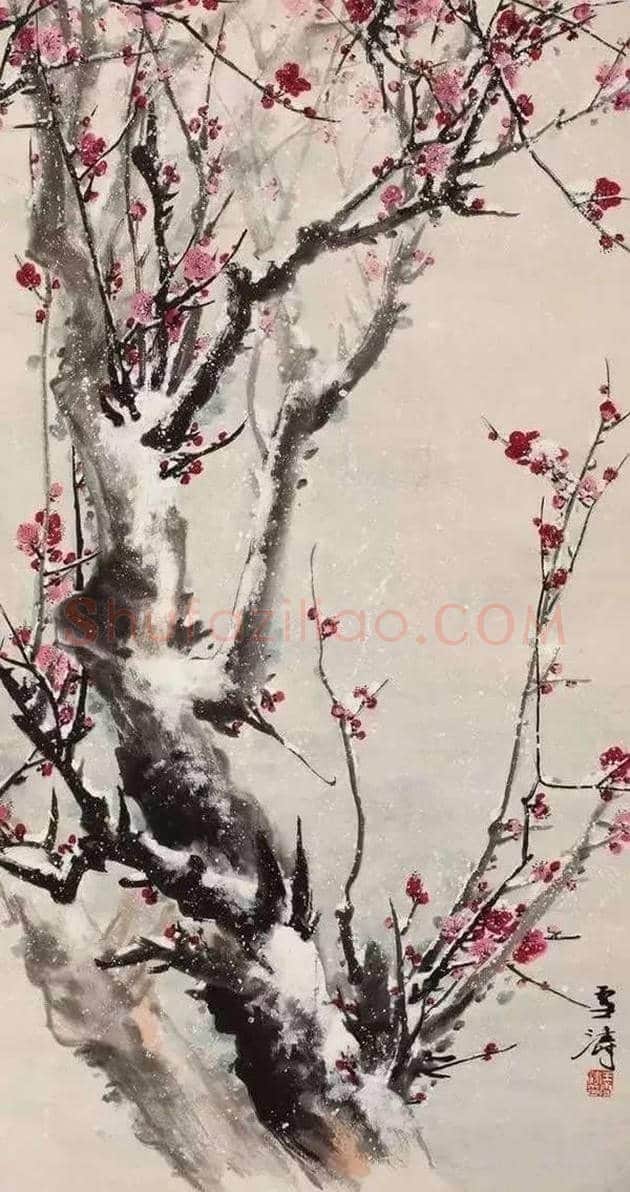 王雪涛梅花作品欣赏 | 灵性画梅 | 书画常识