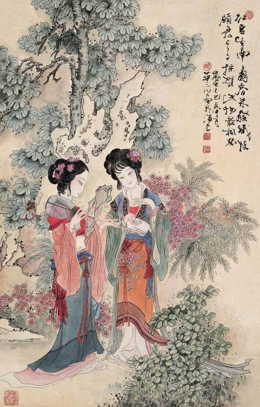 华三川工笔仕女作品欣赏 | 书画科普