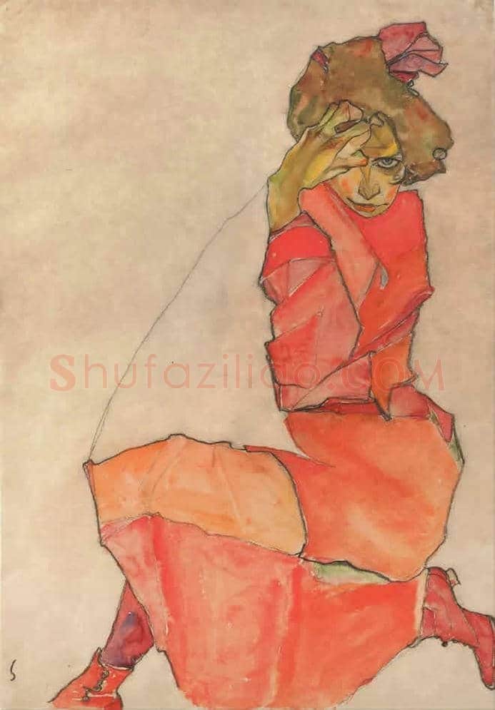 埃贡·席勒作品欣赏 | 书画学堂