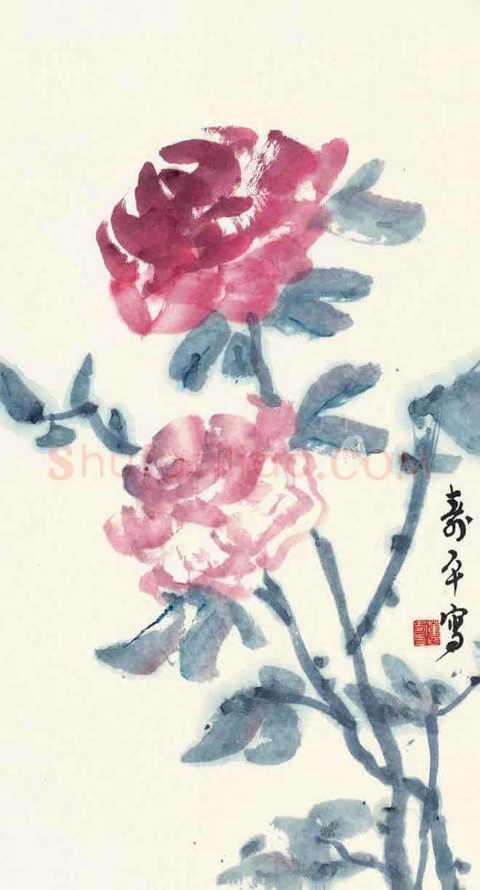 董寿平笔下的牡丹 | 书画讲解