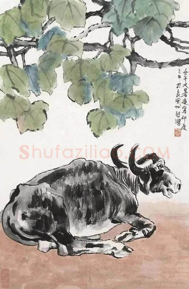 徐悲鸿笔下的46幅家畜图,形象生动 | 书画文摘