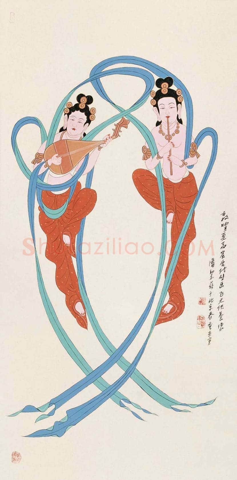 潘洁滋简介及工笔重彩人物画欣赏 | 书画知识