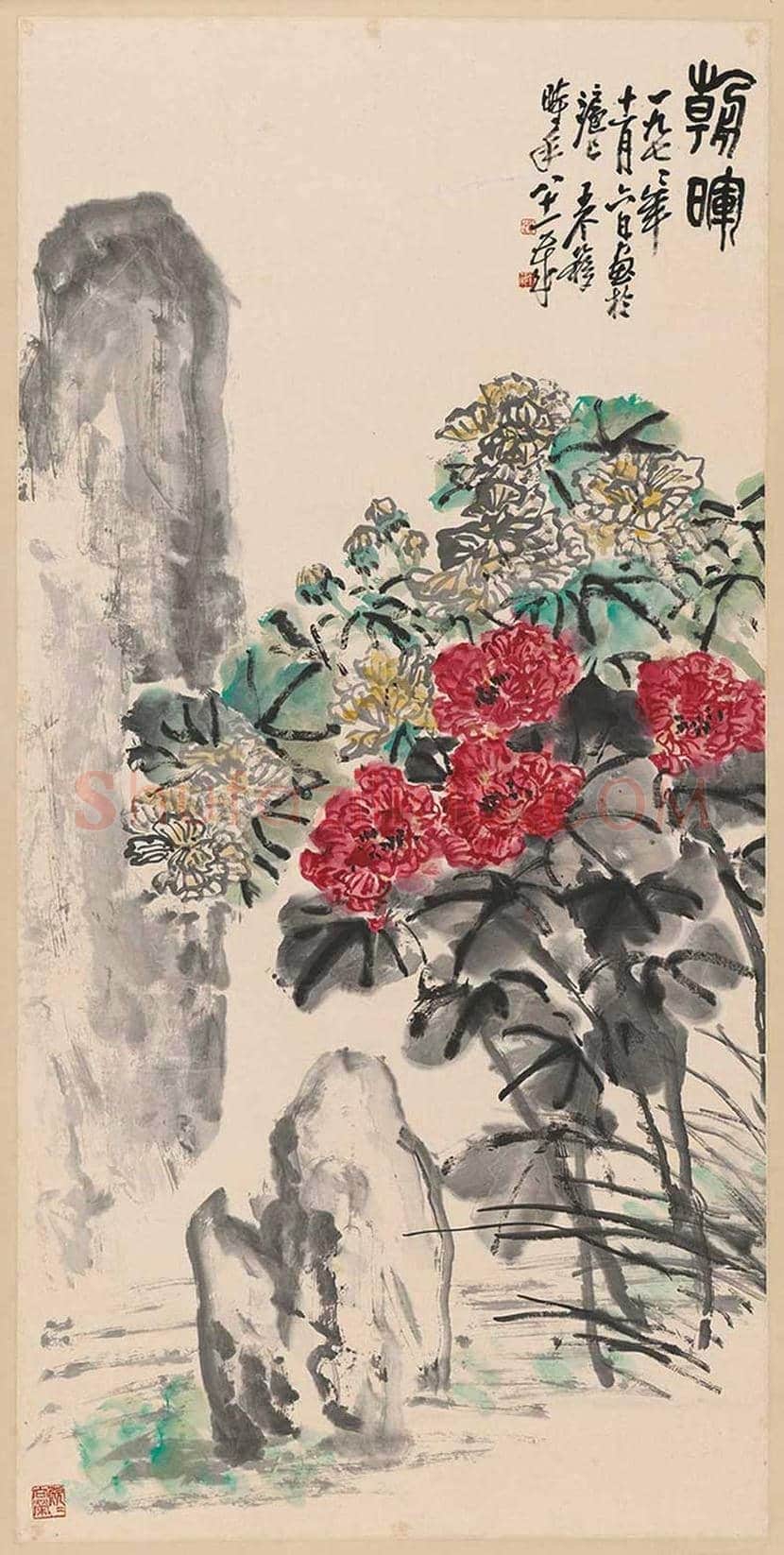 王个簃花鸟画作品欣赏 | 书画文摘