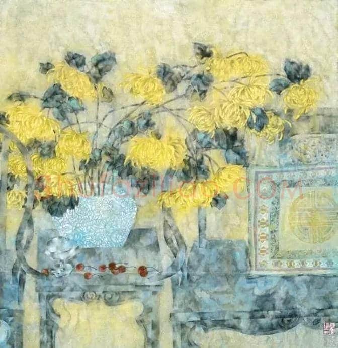 近现代名家画菊48幅！（值得收藏） | 书画知识