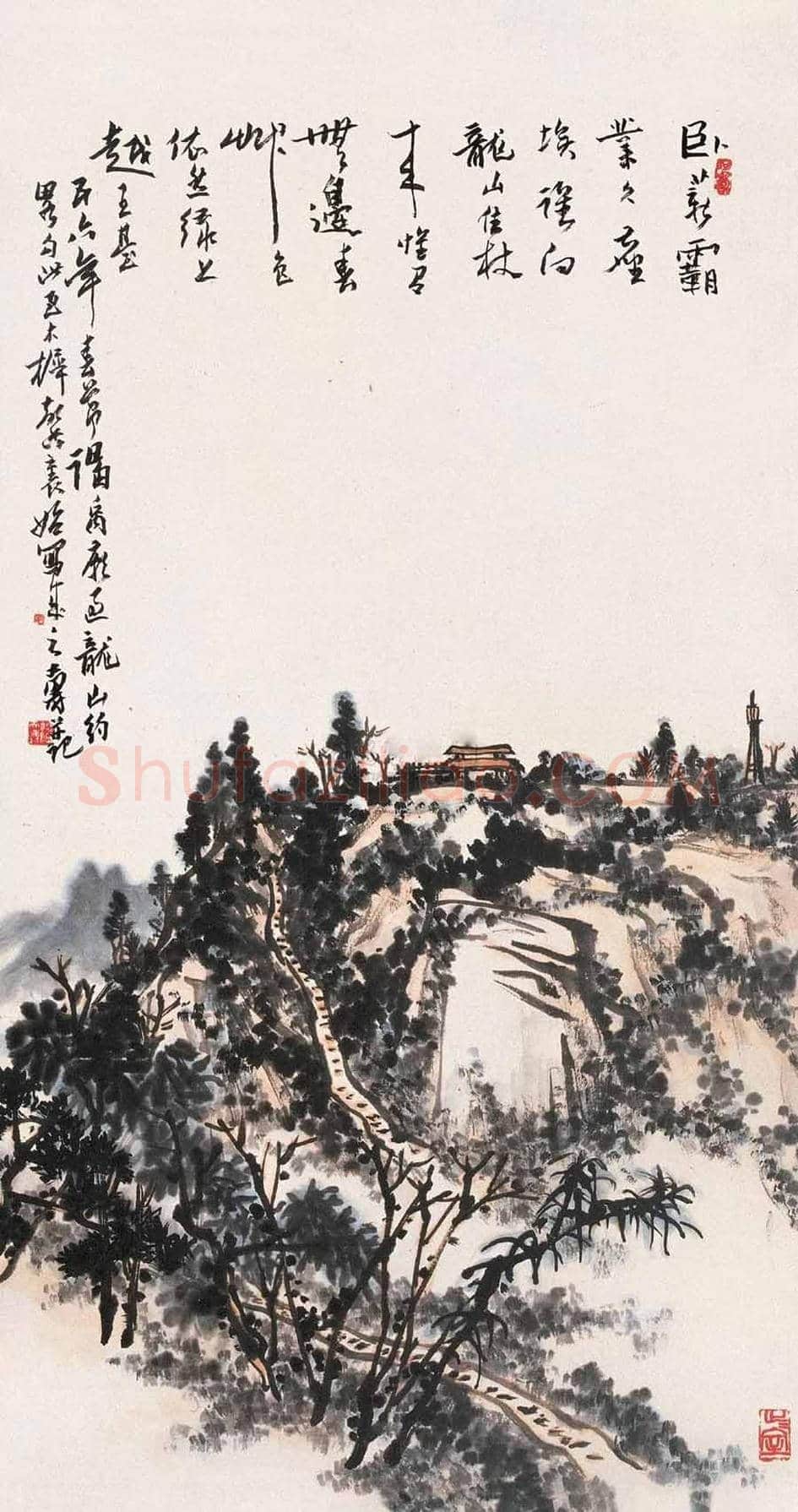 潘天寿山水画欣赏 | 书画科普
