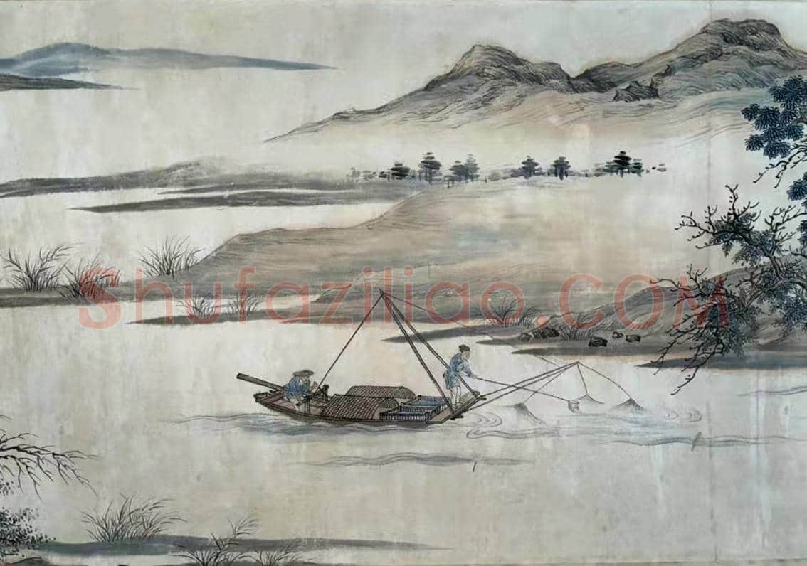 清宫御藏——唐寅《溪山逸趣图》卷 | 国画图片