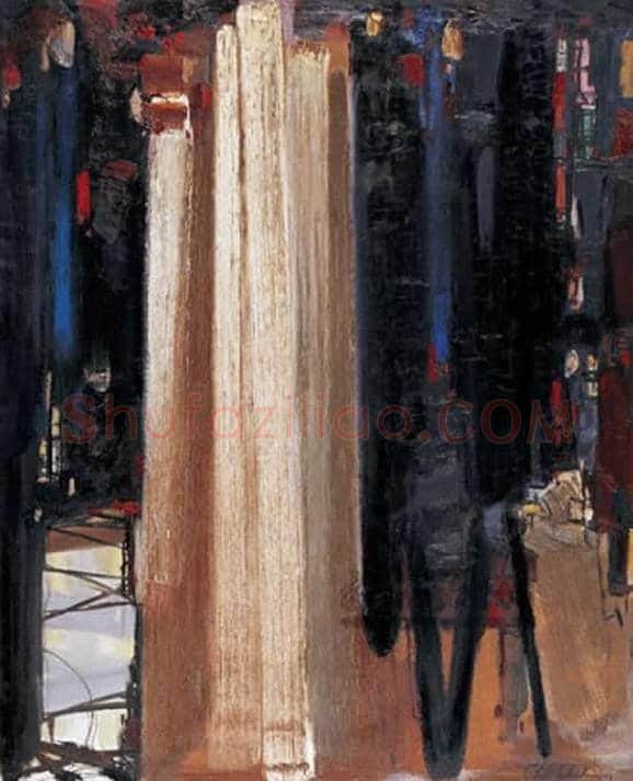 朱德群(1951-2004期间)作品欣赏 | 书画百科