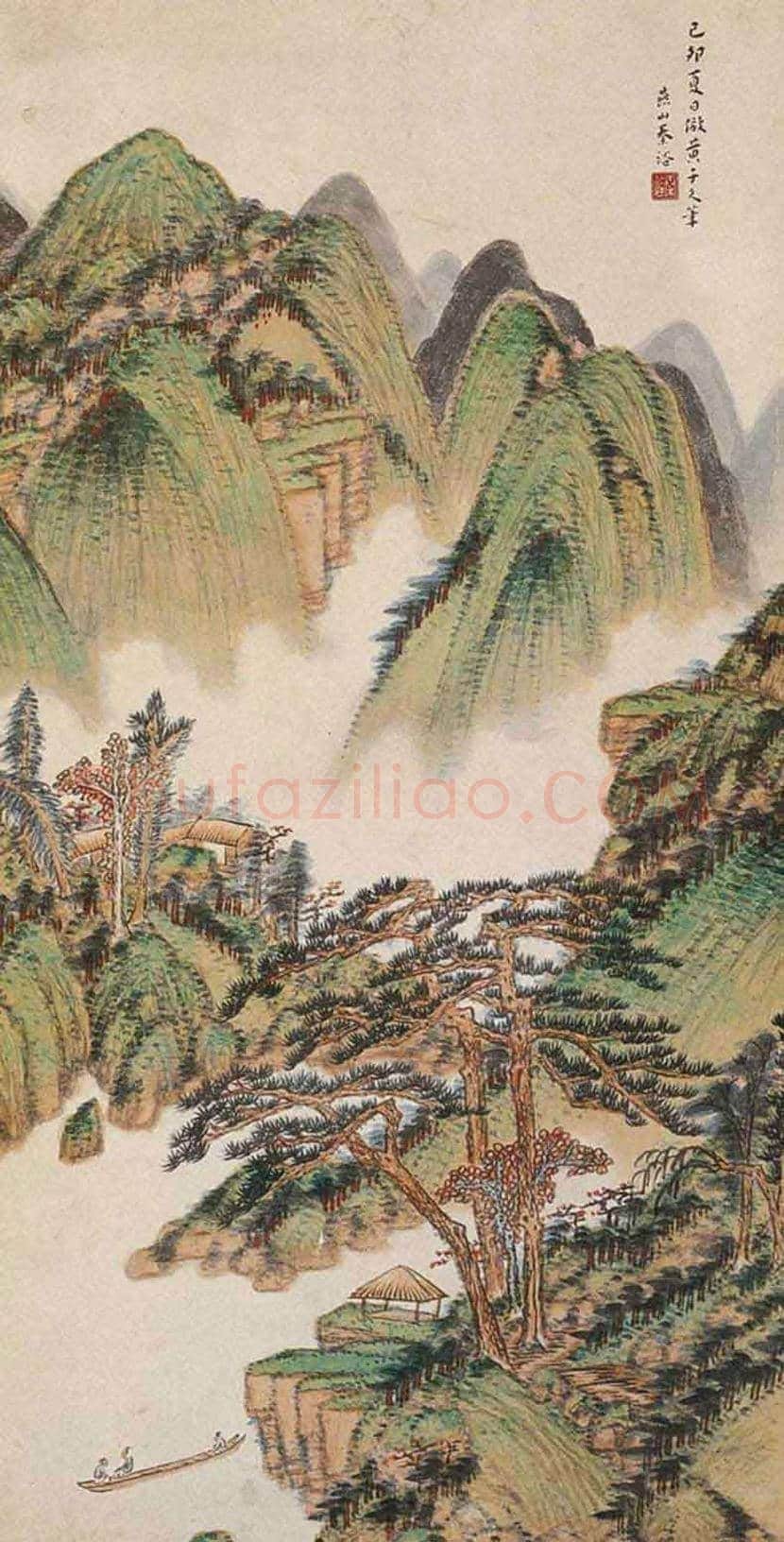 秦仲文山水画欣赏 | 书画百科
