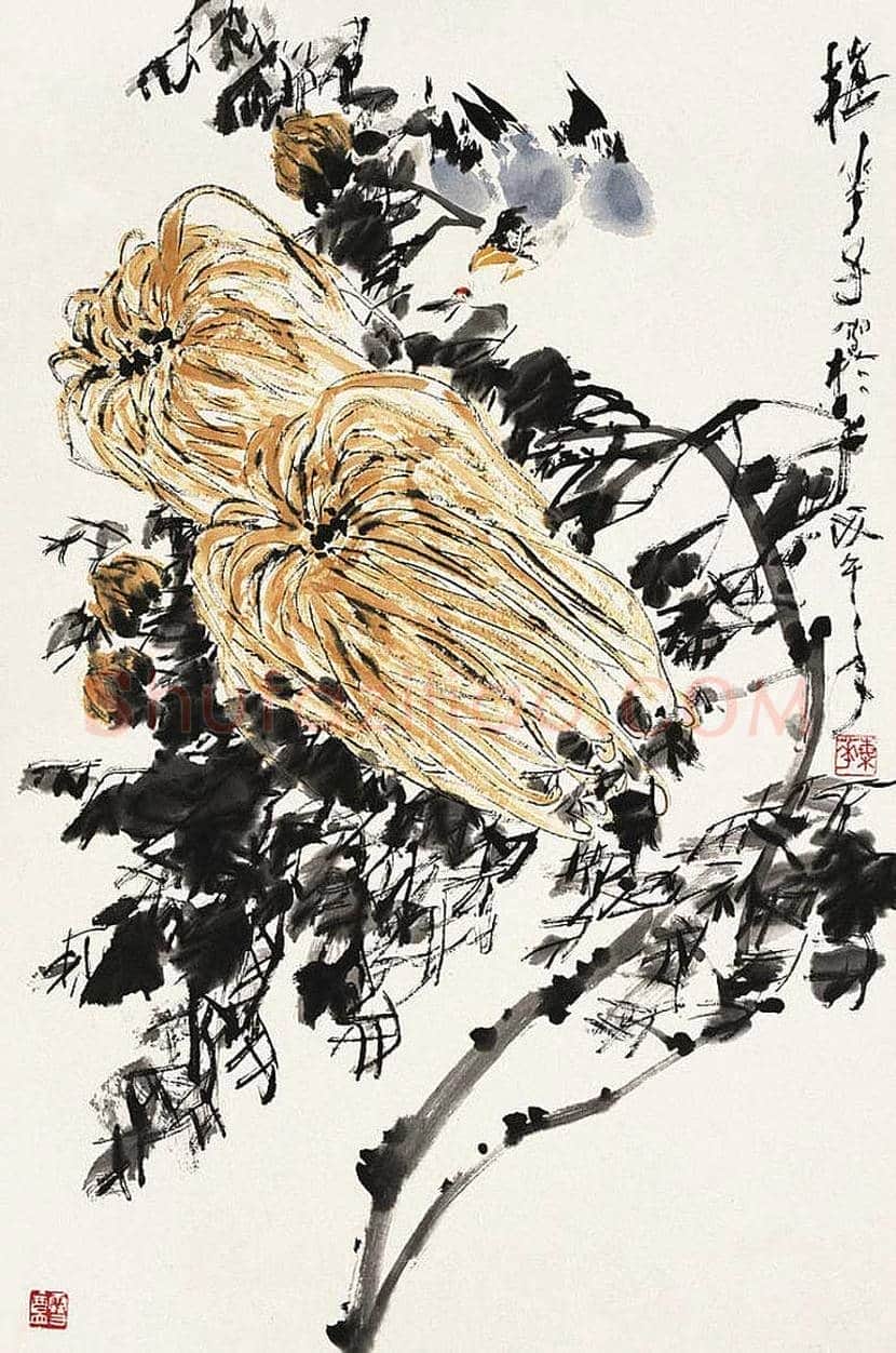 颜梅华花鸟作品欣赏 | 书画知识