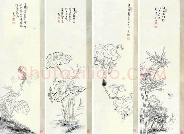 溥儒花卉作品欣赏 | 书画知识