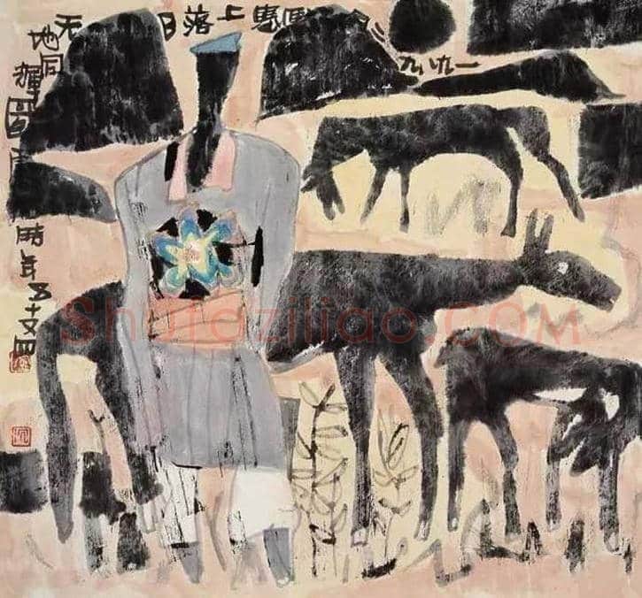 卢沉水墨人物画作品欣赏 | 书画资料