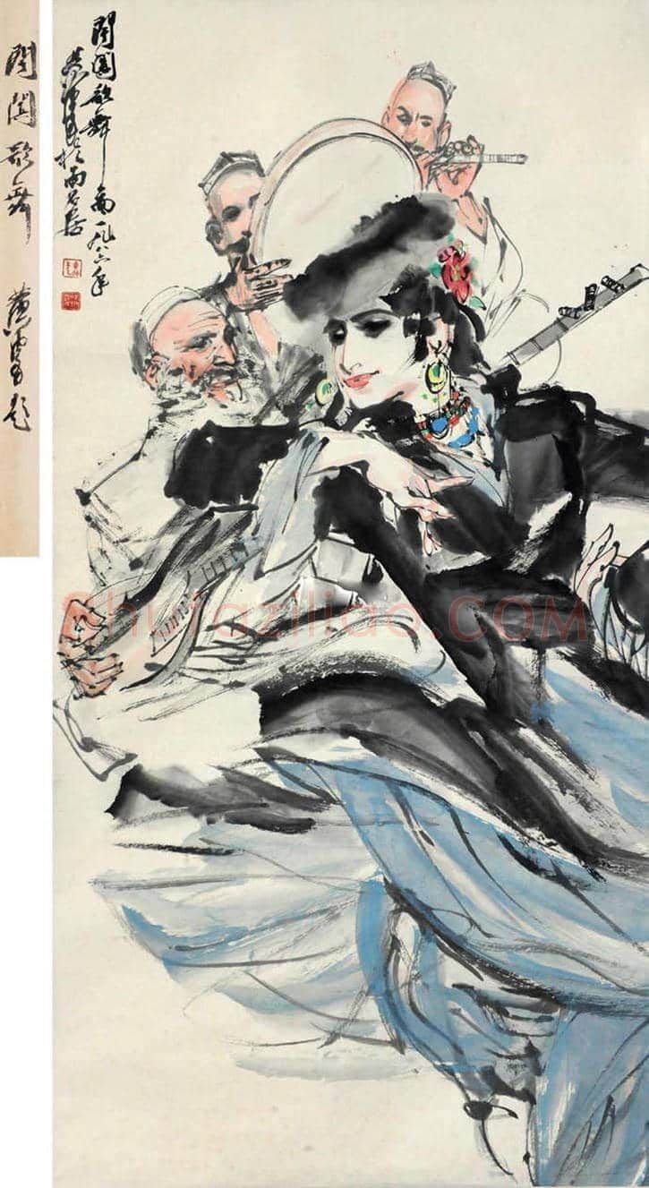 黄胄新疆风情人物画拍卖价格 | 书画学堂