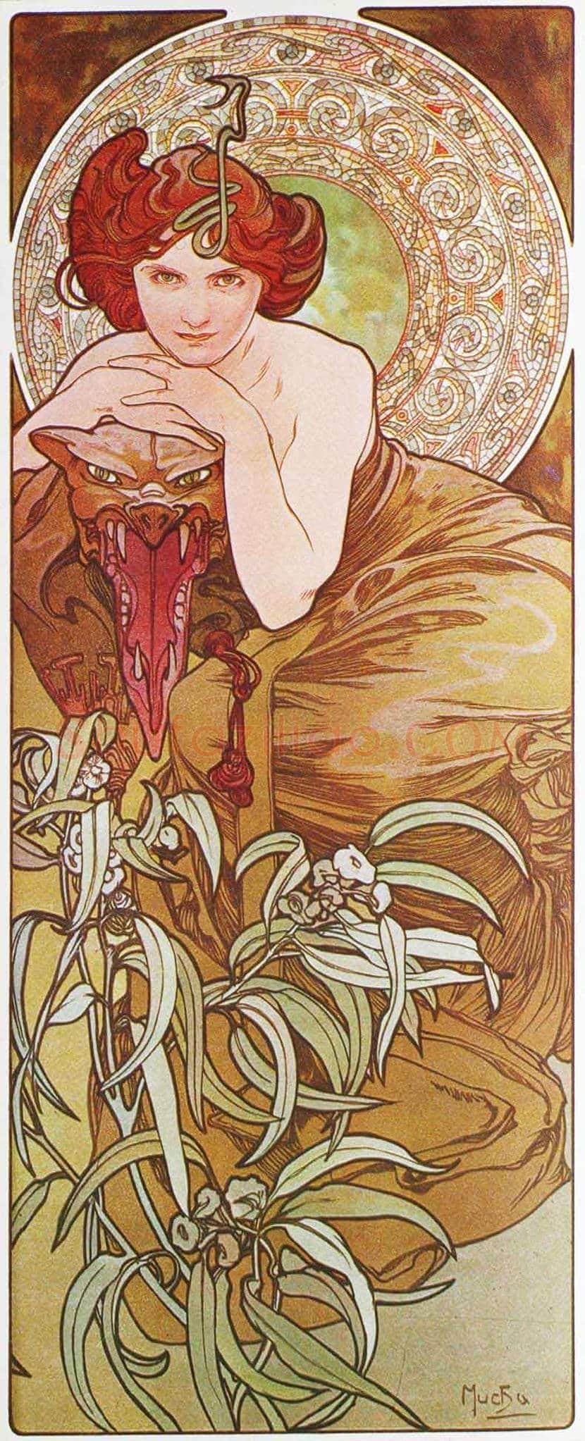 穆夏海报作品欣赏 | 书画资料