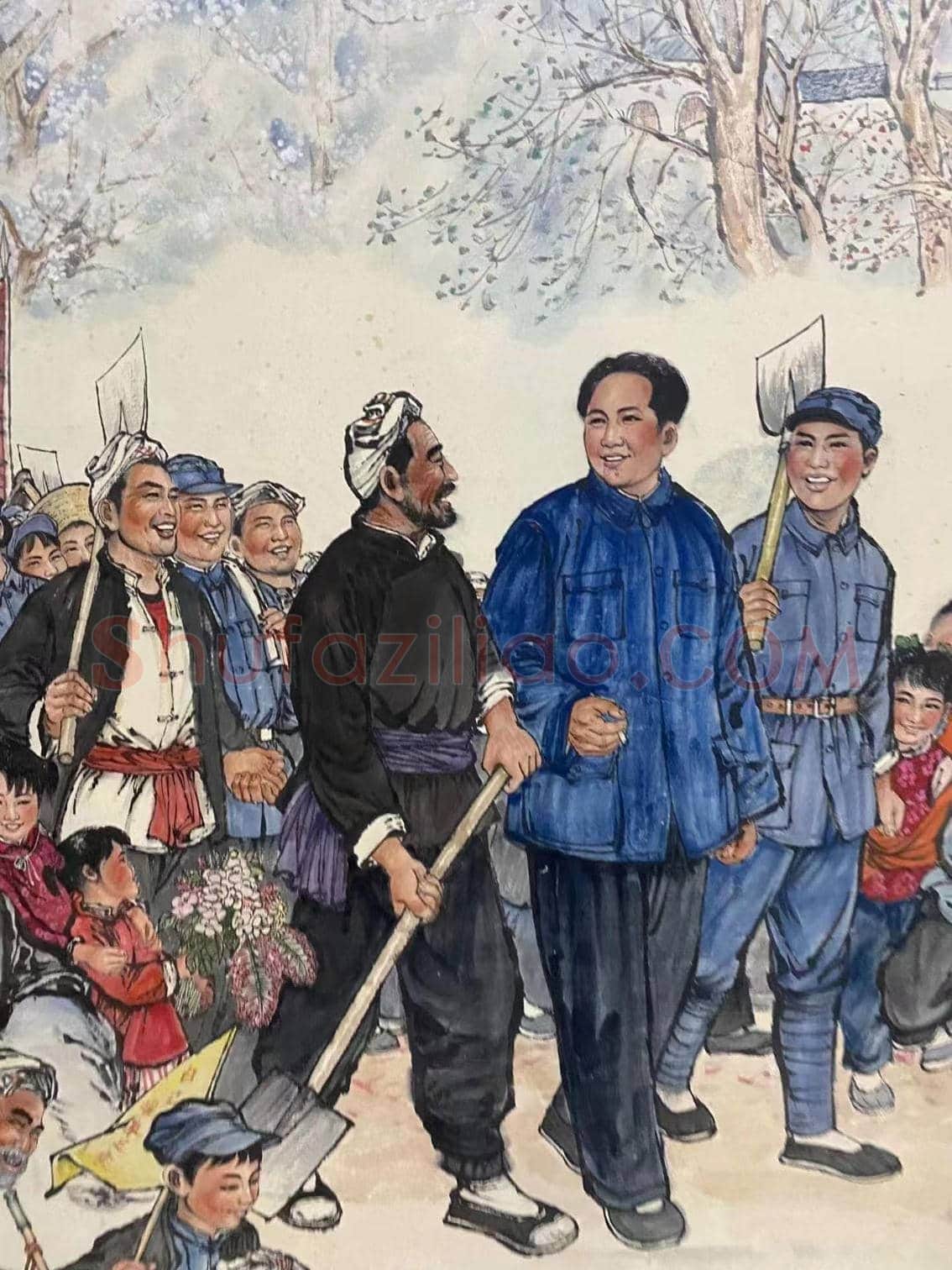 刘文西《幸福渠》，经典再现！ | 国画欣赏