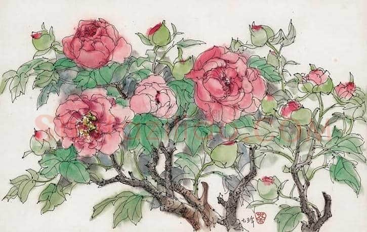 吴冠中花卉作品拍卖及欣赏 | 书画百科