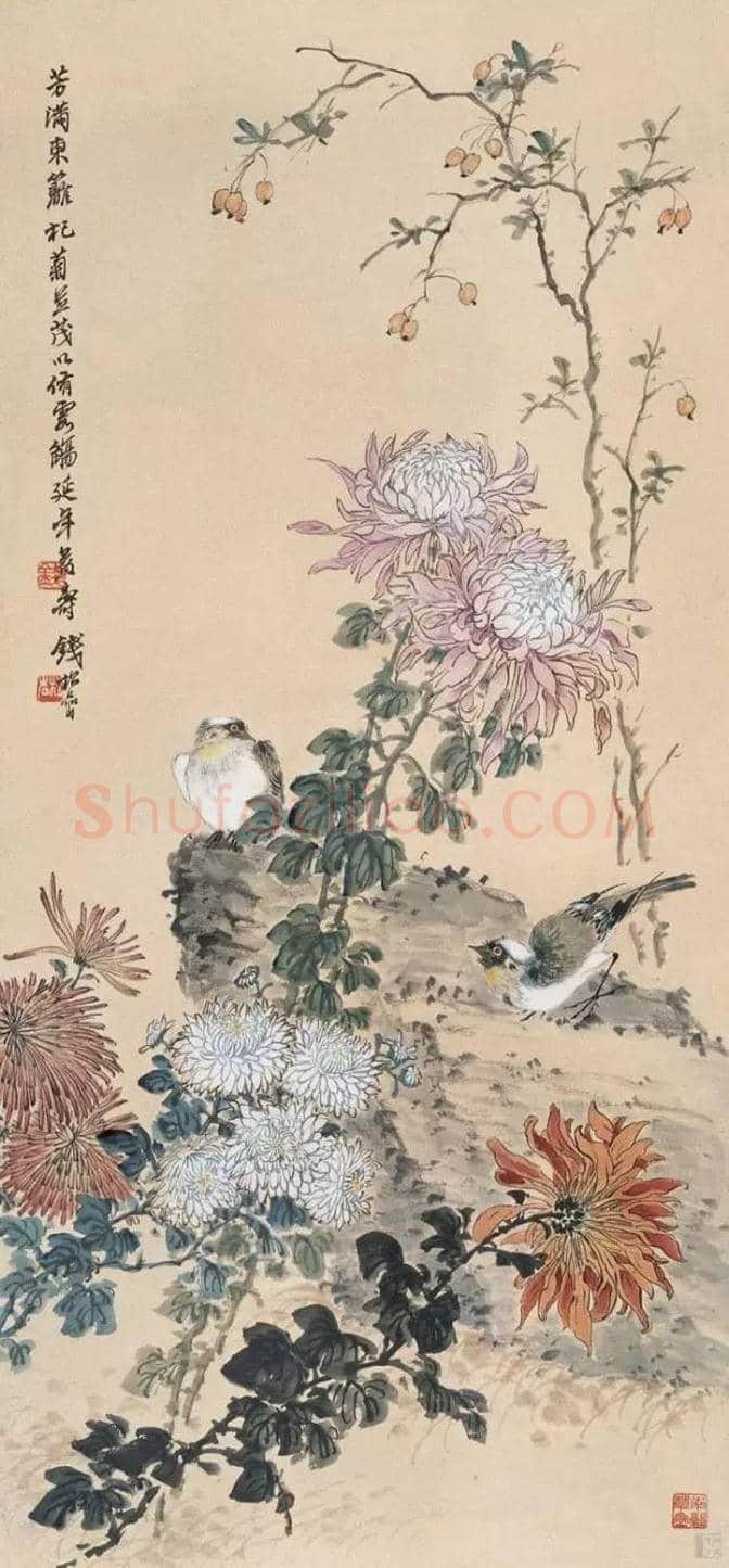 近现代名家画菊48幅！（值得收藏） | 书画知识