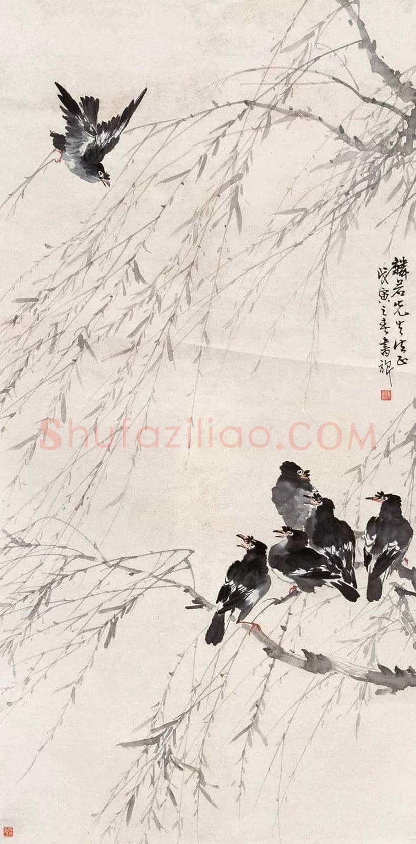 张书旂花鸟画作品欣赏 | 书画讲解