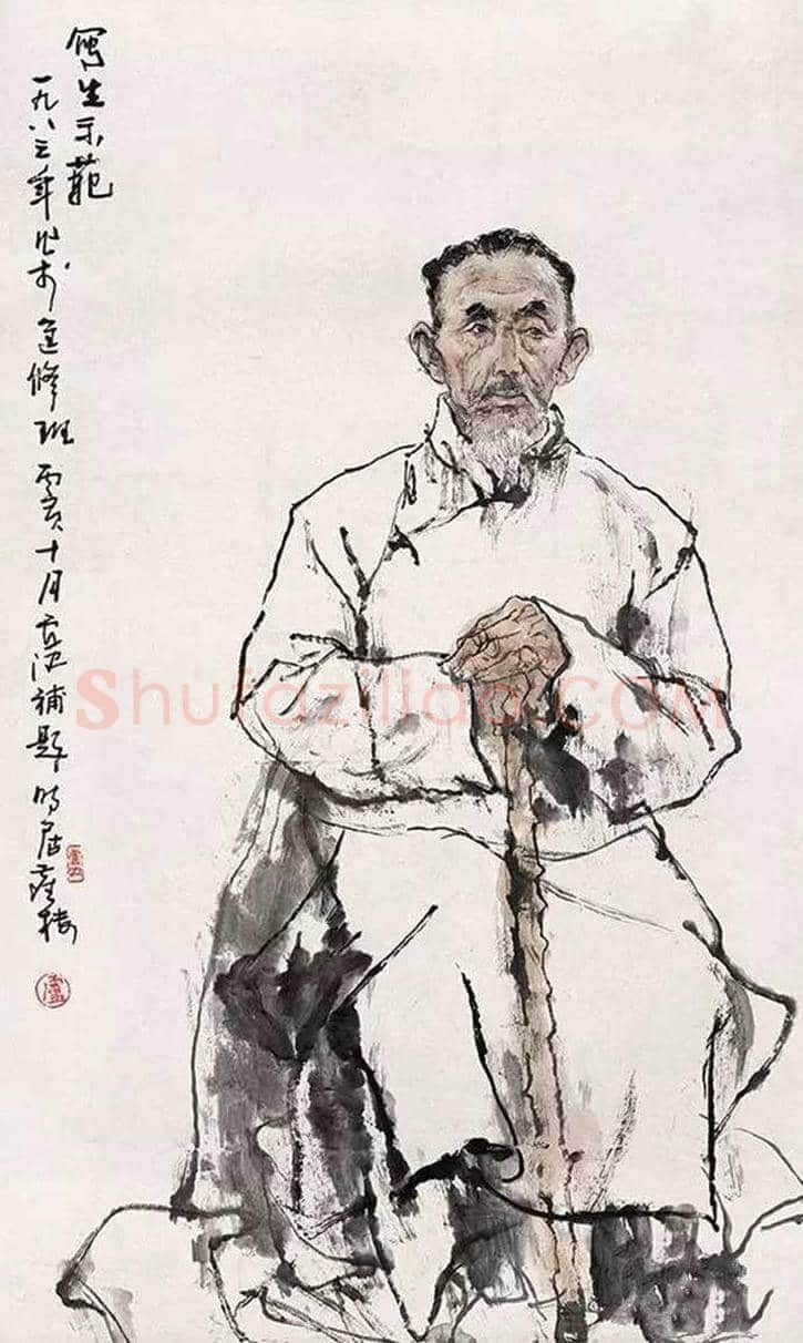 卢沉水墨人物画作品欣赏 | 书画资料