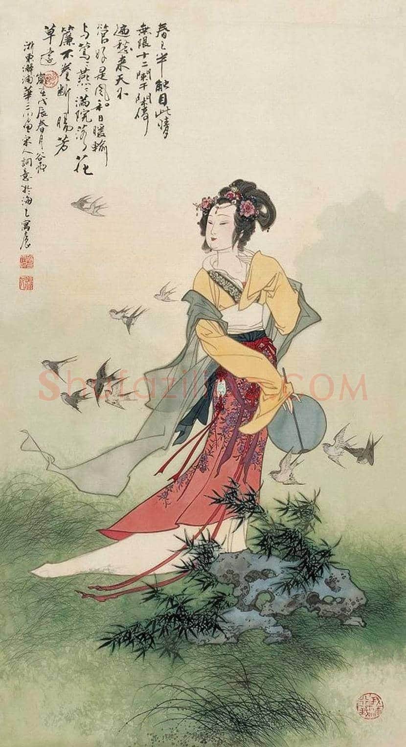 华三川工笔仕女作品欣赏 | 书画科普