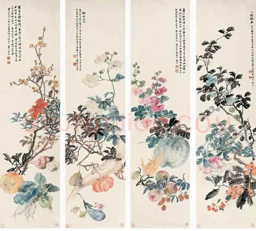 陆恢花鸟画作品欣赏 | 书画讲解